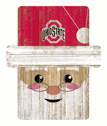 Ohio State Buckeyes Santa Ornament