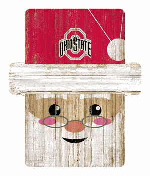 Ohio State Buckeyes Santa Ornament
