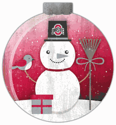 Ohio State Buckeyes Snowglobe 12in Wall Art