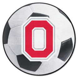 Ohio State Buckeyes Soccer Ball Rug - 27in. Diameter