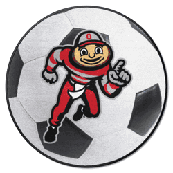 Ohio State Buckeyes Soccer Ball Rug - 27in. Diameter