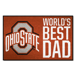Ohio State Buckeyes Starter Mat Accent Rug - 19in. x 30in. World's Best Dad Starter Mat
