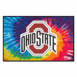 Ohio State Buckeyes Tie Dye Starter Mat Accent Rug - 19in. x 30in.