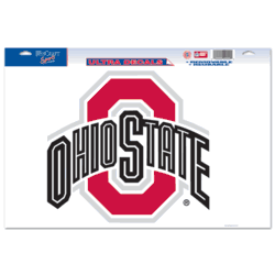 Ohio State Buckeyes Ultra Decal 11in x 17in Logo