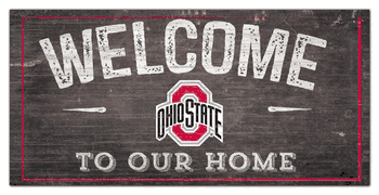 Ohio State Buckeyes Welcome Distressed 6 x 12