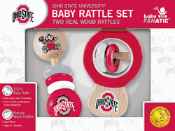 Ohio State Buckeyes Wood Rattle Set
