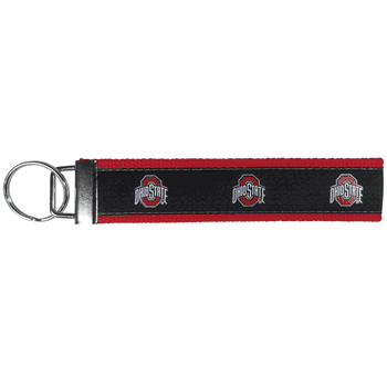 Ohio State Buckeyes Woven Wristlet Key Chain
