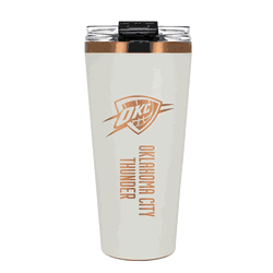 Oklahoma City Thunder 32oz Crme and Copper Big Slim Tumbler with Straw