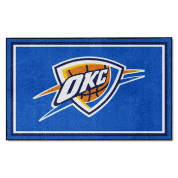 Oklahoma City Thunder 4ft. x 6ft. Plush Area Rug