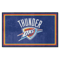 Oklahoma City Thunder 4ft. x 6ft. Plush Area Rug
