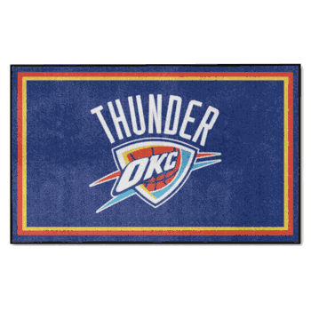 Oklahoma City Thunder 4ft. x 6ft. Plush Area Rug