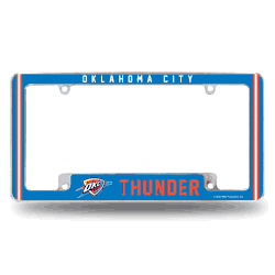 Oklahoma City Thunder Alternate Design All Over Chrome Frame