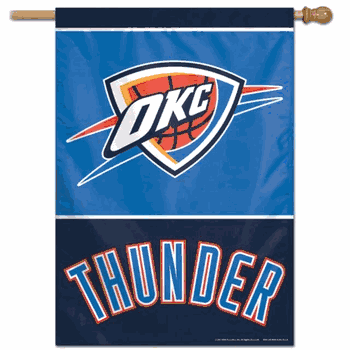Oklahoma City Thunder Banner 28x40 Vertical