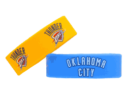 Oklahoma City Thunder Bracelets 2 Pack Wide