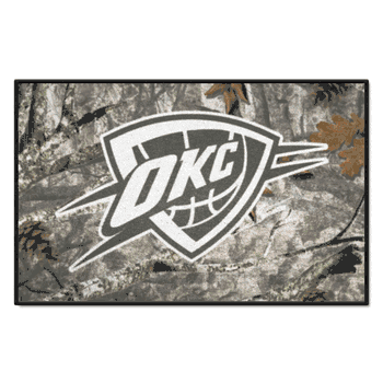Oklahoma City Thunder Camo Starter Mat Accent Rug - 19in. x 30in.