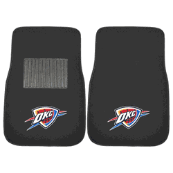 Oklahoma City Thunder Embroidered Car Mat Set - 2 Pieces