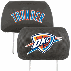 Oklahoma City Thunder Embroidered Head Rest Cover Set - 2 Pieces