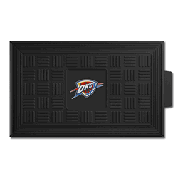 Oklahoma City Thunder Heavy Duty Vinyl Medallion Door Mat - 19.5in. x 31in.
