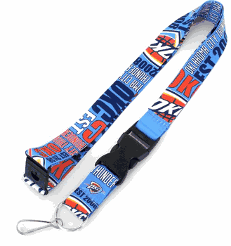 Oklahoma City Thunder Lanyard Breakaway Style Dynamic Design