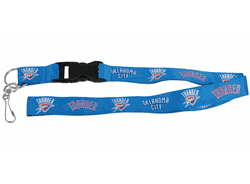 Oklahoma City Thunder Lanyard - Breakaway with Key Ring