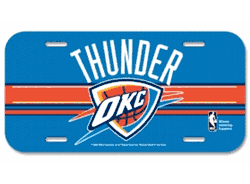 Oklahoma City Thunder License Plate