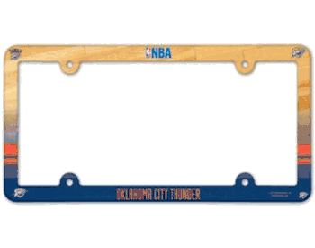 Oklahoma City Thunder License Plate Frame - Full Color