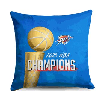 Oklahoma City Thunder NBA Buckets Throw Pillow 18 x 18 inches