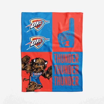 Oklahoma City Thunder NBA Domino Swaddle Blanket 40x50 inches