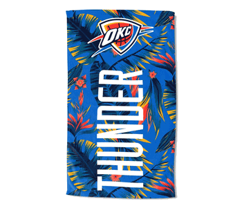 Oklahoma City Thunder NBA Tropic Oversized Beach Towel 42x72 inches