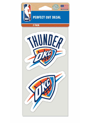 Oklahoma City Thunder Set of 2 Die Cut Decals