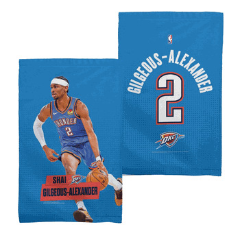 Oklahoma City Thunder Shai Gilgeous-Alexander NBA 2 Pack Fan Towel 16x25 inches