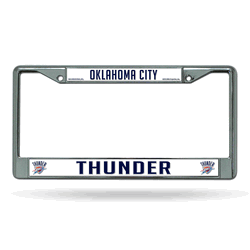 Oklahoma City Thunder Standard Chrome Frame with Plastic Inserts 12" x 6" Car/Truck Auto Accessory