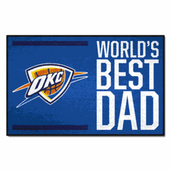 Oklahoma City Thunder Starter Mat Accent Rug - 19in. x 30in. World's Best Dad Starter Mat