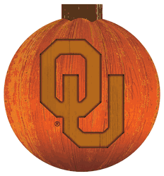 Oklahoma Sooners 12 in. Halloween Pumpkin Sign