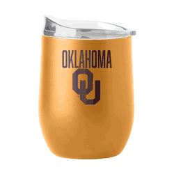 Oklahoma Sooners 16oz Huddle Powder Coat Curved Beverage