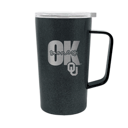 Oklahoma Sooners 18oz Onyx Hustle Travel Mug
