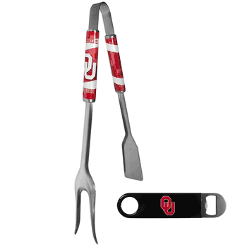 Oklahoma Sooners 3 in 1 BBQ Tool and Bottle Opener