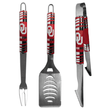 Oklahoma Sooners 3 pc Tailgater BBQ Set