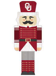 Oklahoma Sooners 31" Nutcracker Leaner