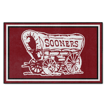 Oklahoma Sooners 4ft. x 6ft. Plush Area Rug