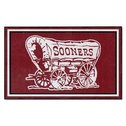 Oklahoma Sooners 4ft. x 6ft. Plush Area Rug