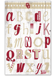 Oklahoma Sooners Alphabet 11x19 Sign