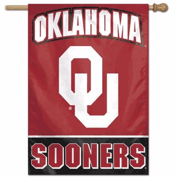 Oklahoma Sooners Banner 28x40 Vertical Alternate Design