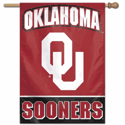 Oklahoma Sooners Banner 28x40 Vertical Alternate Design