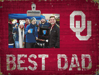 Oklahoma Sooners Best Dad Clip Frame
