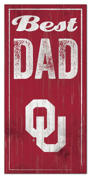 Oklahoma Sooners Best Dad Sign