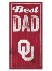 Oklahoma Sooners Best Dad Sign