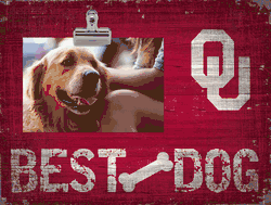 Oklahoma Sooners Best Dog Clip Frame