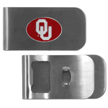 Oklahoma Sooners Bottle Opener Money Clip