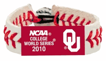Oklahoma Sooners Bracelet Classic Baseball 2010 College World Series CO